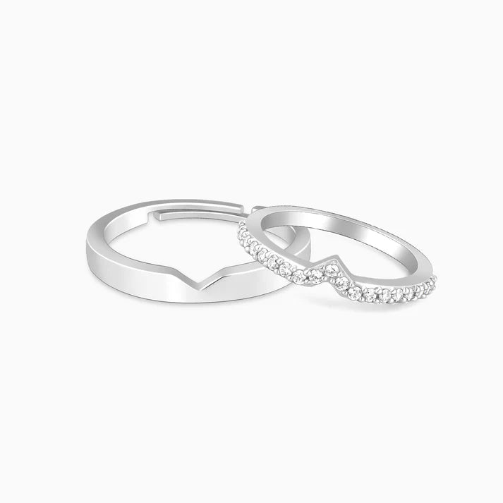 Silver Cupid Arrow Couple Bands – Struck by Love, Bound by Silver