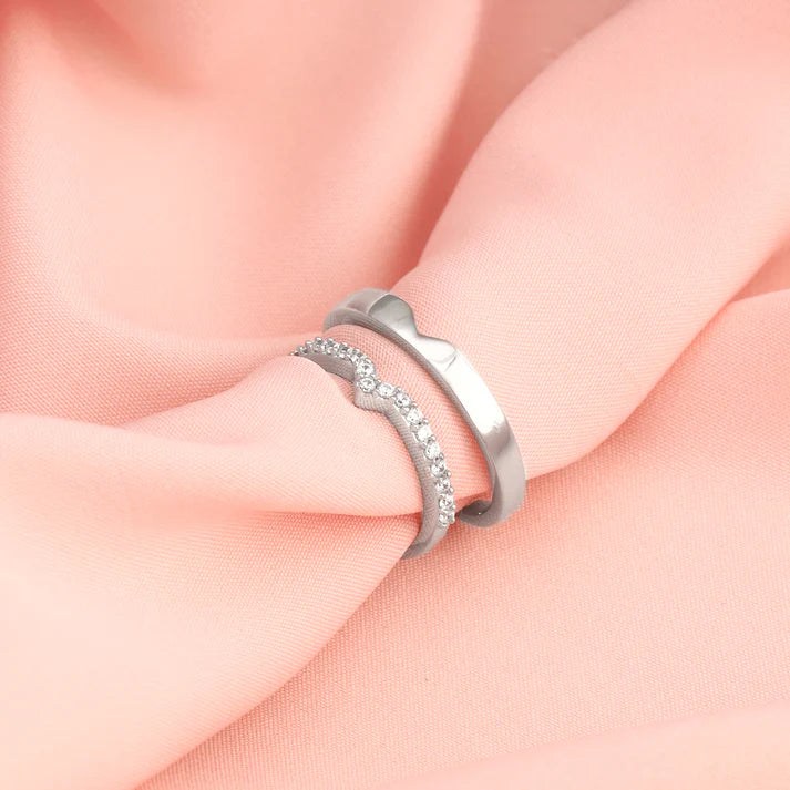 Silver Cupid Arrow Couple Bands – Struck by Love, Bound by Silver
