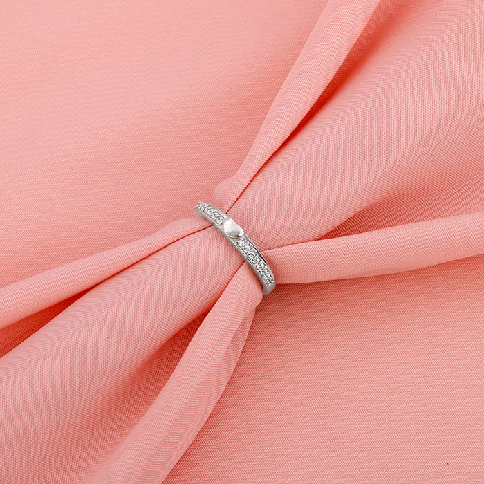 Silver Deeply in Love Ring – A Silent Vow, Etched in Silver