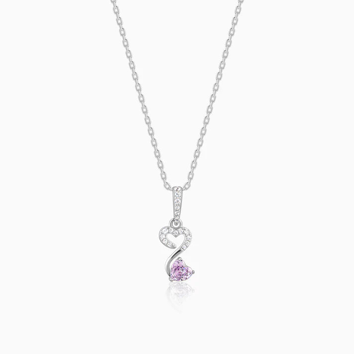 Silver Double Heart Infinity Pendant – Eternal Love in Pure 925 Silver