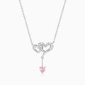 Silver Double Love Necklace – Twice the Heart, Infinite Emotion in 925 Silver
