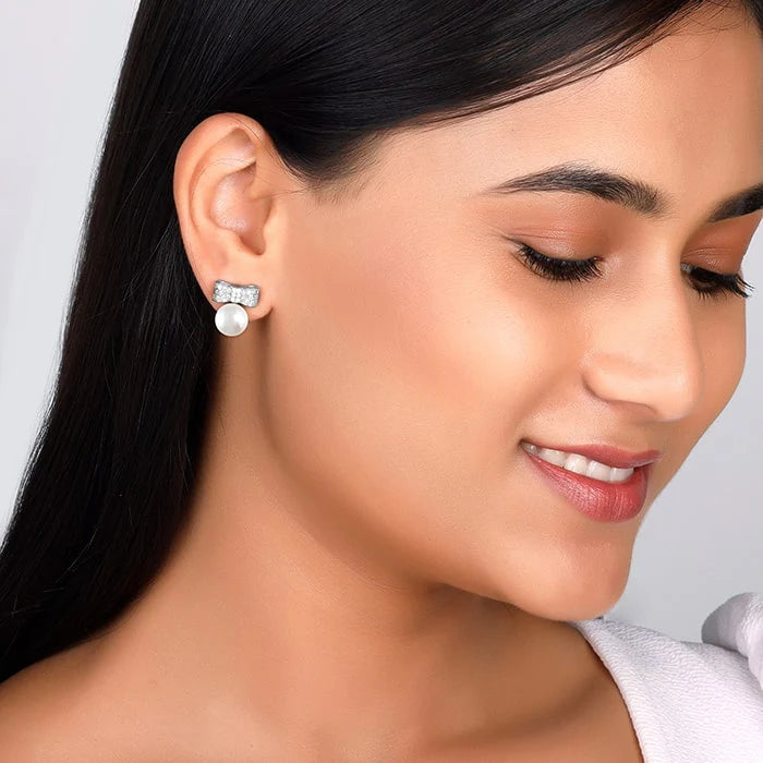 Silver Dreamy Pearls Earrings – Elegance in Pure 925 Silver