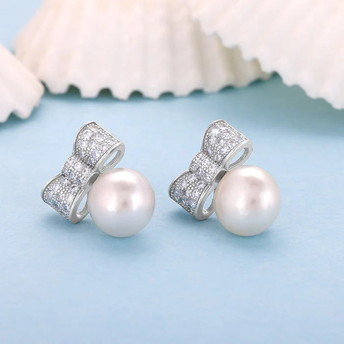 Silver Dreamy Pearls Earrings – Elegance in Pure 925 Silver