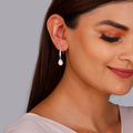 Silver Drops of Pearl Earrings – Grace in Pure 925 Silver