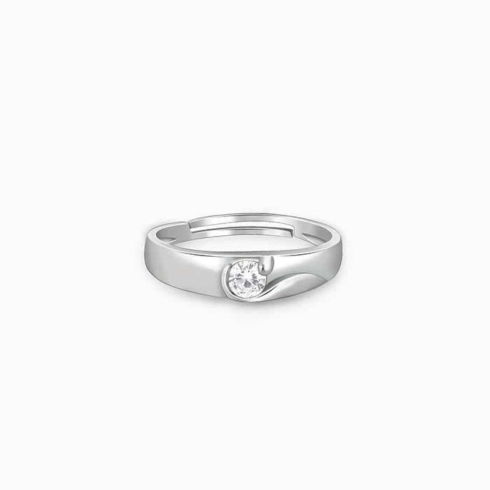 Silver Fibonacci Flow Ring For Him – Where Art Meets Precision