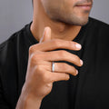 Silver Fibonacci Flow Ring For Him – Where Art Meets Precision