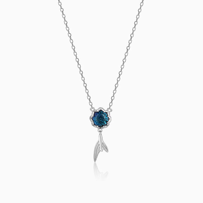 Silver Fin in Ocean Necklace – Made with Pure 925 Silver