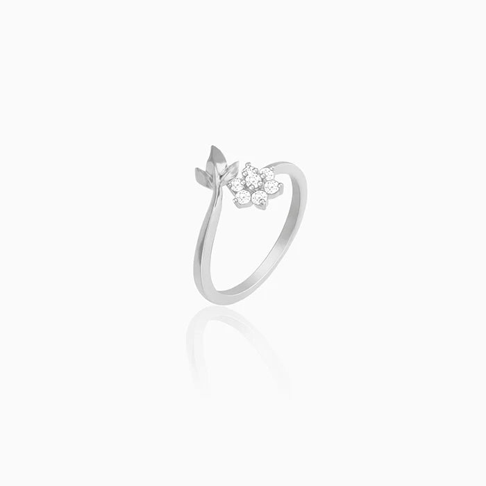 Silver Flower Girl Ring – Bloom with Grace, Shine with Silver