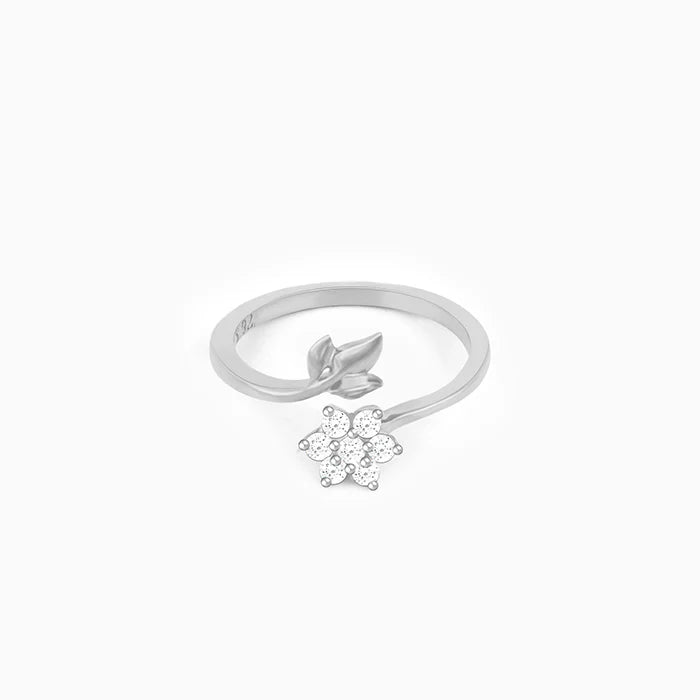 Silver Flower Girl Ring – Bloom with Grace, Shine with Silver