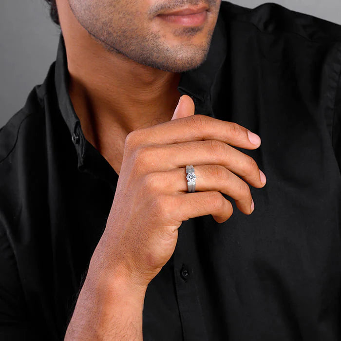 Silver Gallant Band For Him – Bold. Refined. Unapologetically You