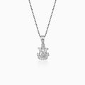 Silver Ganpati Pendant with Box Chain – Made with Pure 925 Silver