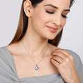 Silver Gleaming Blue Fish Tail Pendant – Dive Into Elegance with Pure 925 Silver