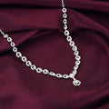 Silver Glittering Hexagon Necklace – Made with Pure 925 Silver