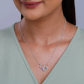 Silver Heart to Heart Necklace – A Bond Woven in Pure 925 Silver