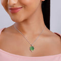 Silver Heavenly Leaf Pendant With Link Chain – Nature’s Grace in Pure 925 Silver