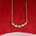 Silver Helix Zircon Necklace – Made with Pure 925 Silver