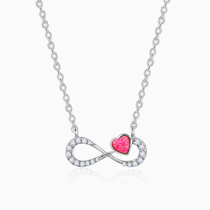 Silver Infinite Dreams Necklace – Where Hopes Shine Eternal