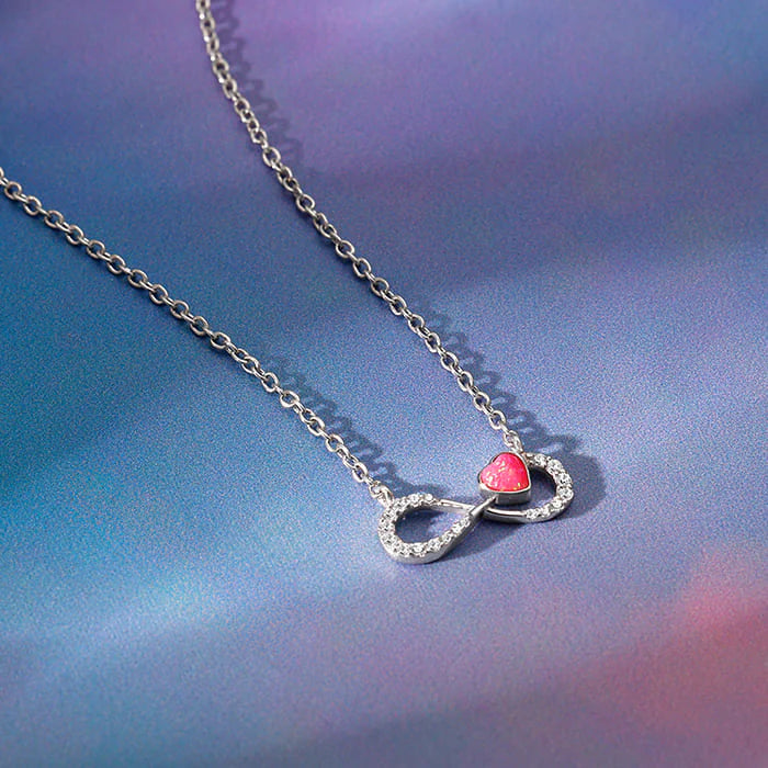 Silver Infinite Dreams Necklace – Where Hopes Shine Eternal
