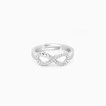 Silver Infinity Heart Ring – Endless Love, Etched in Silver