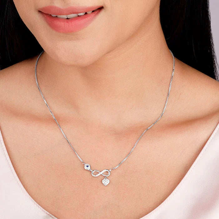 Silver Infinity Love Necklace – Made with Pure 925 Silver