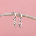 Silver Interlocked Hearts Hoop Earrings – Love in Pure 925 Silver