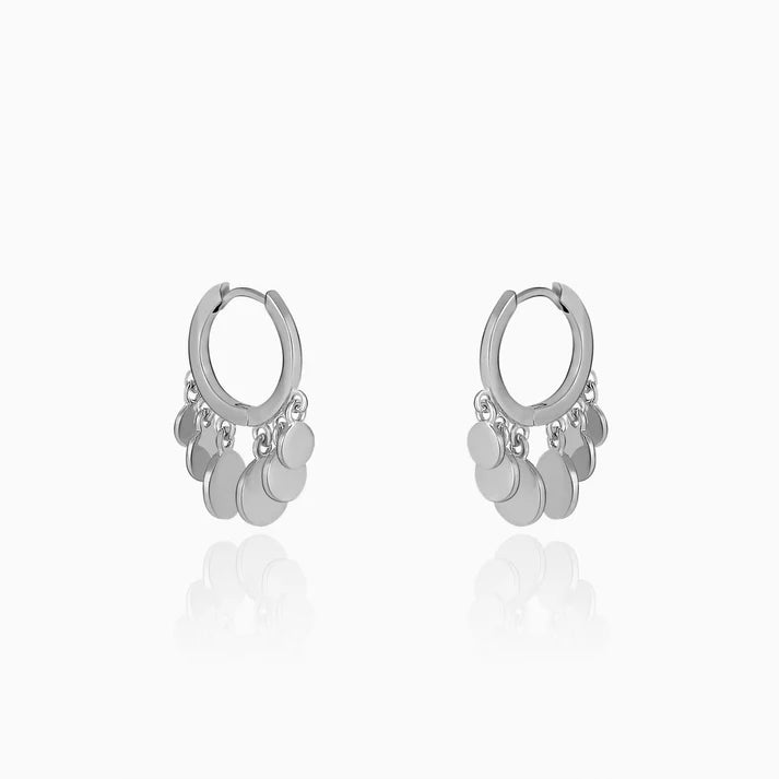 Silver Jingle Hoop Earrings – Sparkle & Melody in Pure 925 Silver