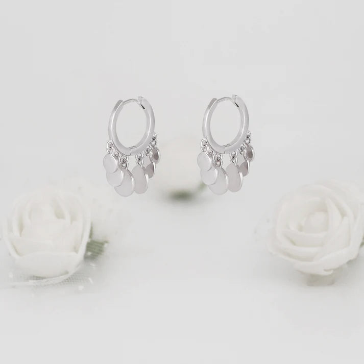 Silver Jingle Hoop Earrings – Sparkle & Melody in Pure 925 Silver