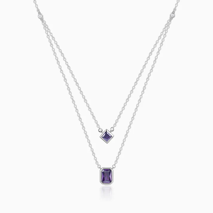Silver Layered Grace Necklace – Made with Pure 925 Silver
