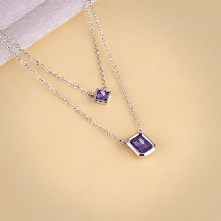 Silver Layered Grace Necklace – Made with Pure 925 Silver