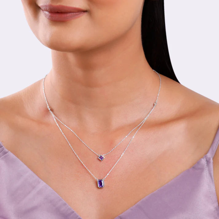 Silver Layered Grace Necklace – Made with Pure 925 Silver