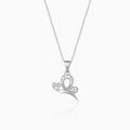 Silver Love Like A Butterfly Pendant with Link Chain – Made with Pure 925 Silver