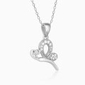 Silver Love Like A Butterfly Pendant with Link Chain – Made with Pure 925 Silver