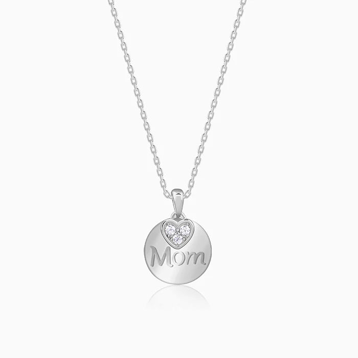 Silver Love for Mom Pendant With Link Chain – A Timeless Tribute in Pure 925 Silver