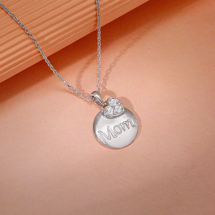 Silver Love for Mom Pendant With Link Chain – A Timeless Tribute in Pure 925 Silver