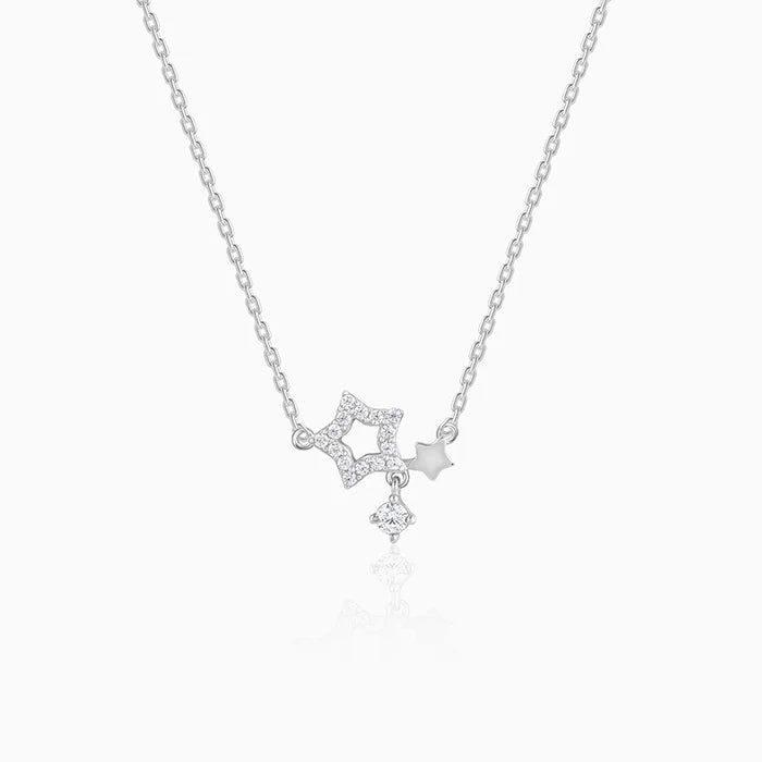 Silver Magical Stardust Necklace – A Glimmer of Dreams in Pure 925 Silver