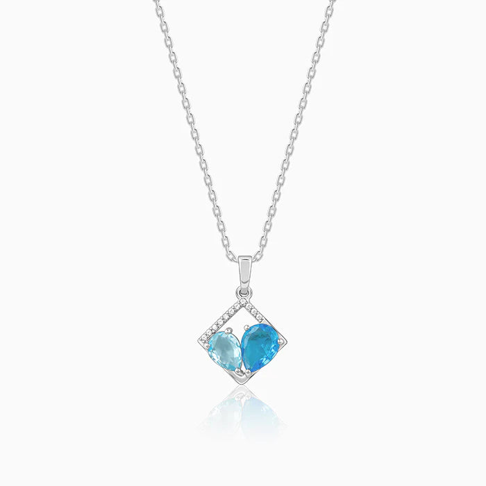 Silver Met Love Pendant With Link Chain – When Hearts Aligned in Pure 925 Silver
