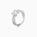 Silver Midnight Glitter Ring – A Touch of Starlight, Captured in Silver