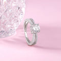 Silver Midnight Glitter Ring – A Touch of Starlight, Captured in Silver
