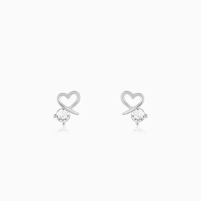 Silver Mini Heart Drop Earrings – A Subtle Touch of Love in Pure 925 Silver