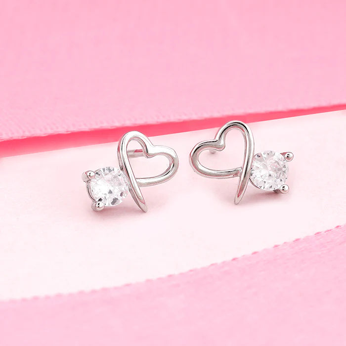 Silver Mini Heart Drop Earrings – A Subtle Touch of Love in Pure 925 Silver