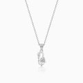 Silver Mini Swan Pendant with Link Chain – Made with Pure 925 Silver