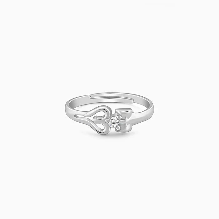 Silver Om Shiva Ring for Him – Strength, Spirit & Sacred Style