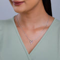 Silver Ombre Heart Necklace – Where Love Meets Grace in Pure 925 Silver