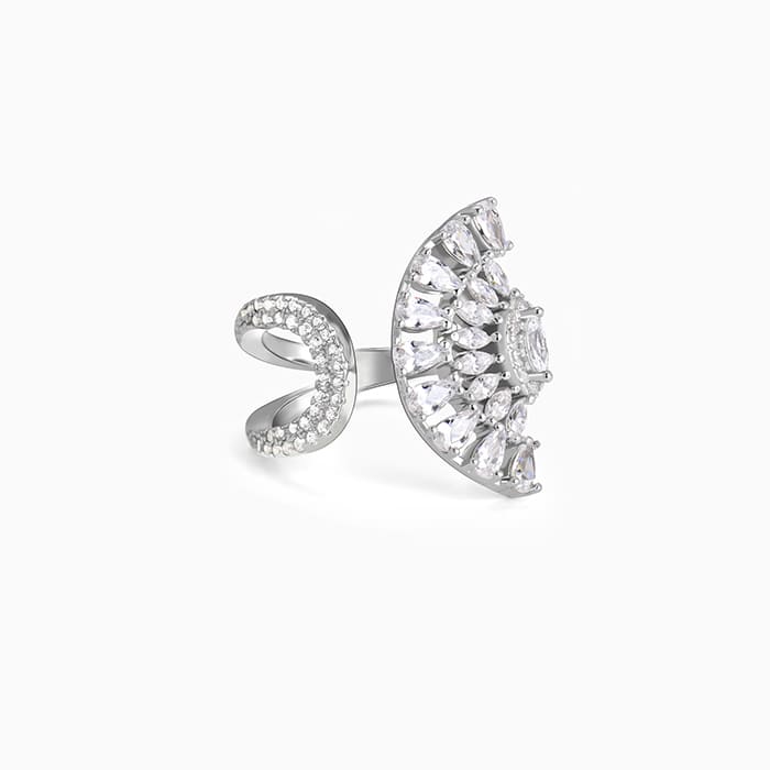 Silver Peacock Heritage Ring – A Regal Tribute to Indian Elegance