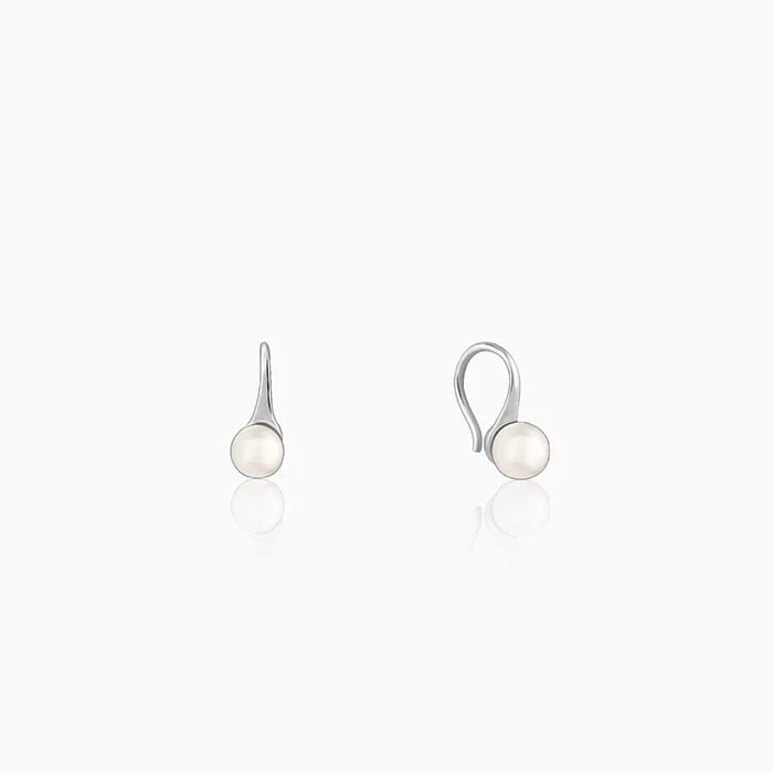 Silver Pearl Small Stud Earrings – A Touch of Grace in Pure 925 Silver