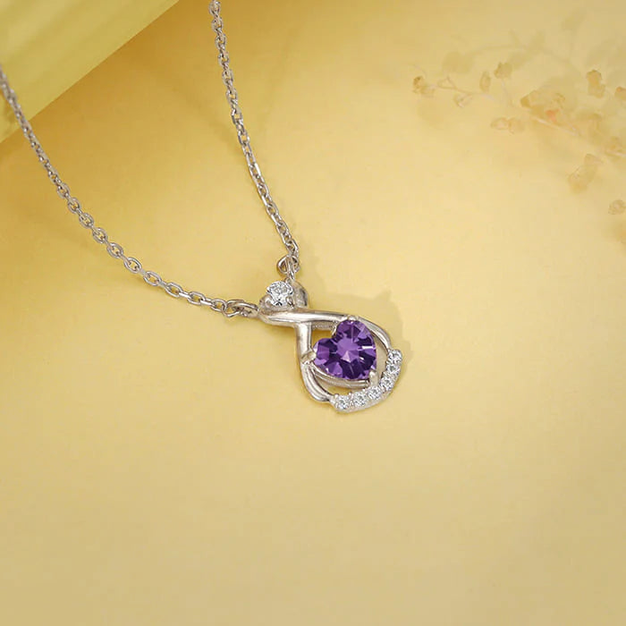 Silver Perennial Love Pendant with Link Chain – Made with Pure 925 Silver