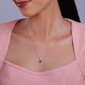 Silver Perennial Love Pendant With Link Chain – Made with Pure 925 Silver