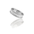 Silver Polished Imported Partywear Freesize Ring – A Gleaming Touch of Sophistication for Any Celebration