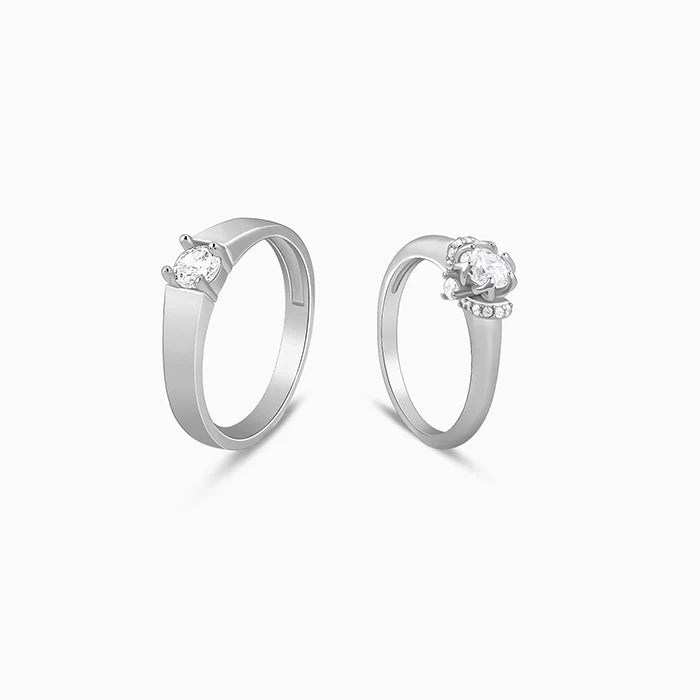Silver Power Pair Couple Bands – Two Souls, One Strength