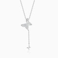Silver Pretty Butterfly Pendant with Link Chain – Made with Pure 925 Silver